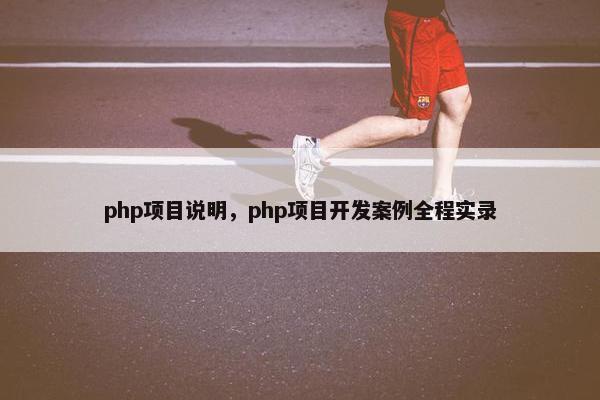 php项目说明，php项目开发案例全程实录
